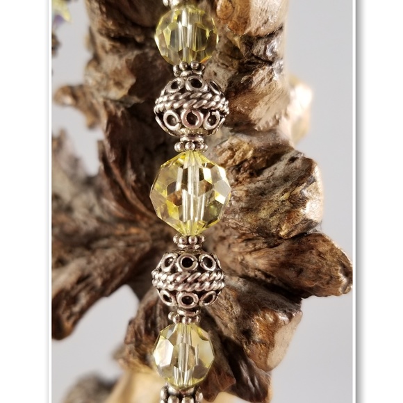 Sterling Silver and Swarovski Bracelet - Picture 2 of 8